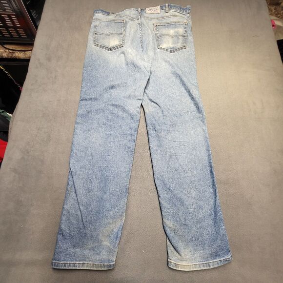 Vintage Levis Strauss Signature Jeans Mens 39x31 Silver Tab Relaxed Fit Thrashed - Picture 11 of 14
